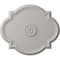 Ekena Millwork Waltz Ceiling Medallion (Fits Canopies up to 5 1/4"), 24"W x 20 1/2"H x 1 1/8"P, Ultra Pure White CM24WAUWF - alternate 1